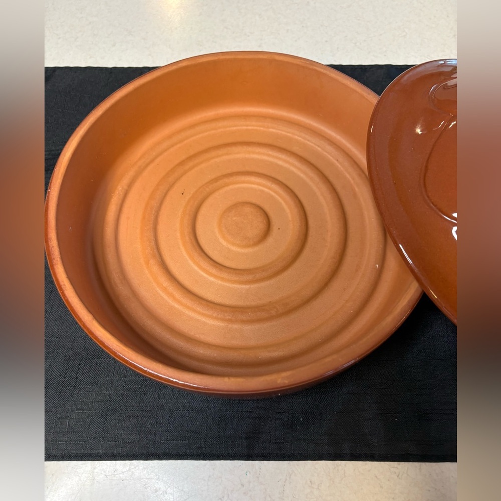 Vintage Wieland Ware Terra Cotta Hot Tortilla Steamer With Lid - Picture 2 of 7
